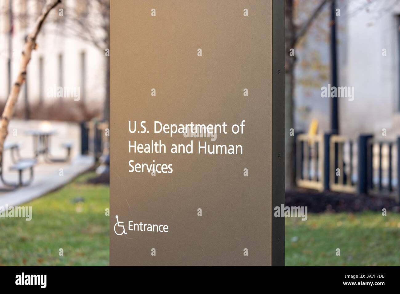 Hauptquartier unterzeichnen US Department of Health and Human Services - HHS Stockfoto