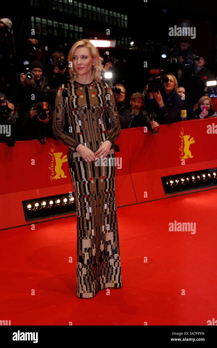 Schauspielerin Cate Blanchett besucht die Premiere von Cinderella während der 65. Internationalen Berliner Filmfestspiele Berlinale am 13. Februar 2015 im Berlinalepalast in Berlin Stockfoto
