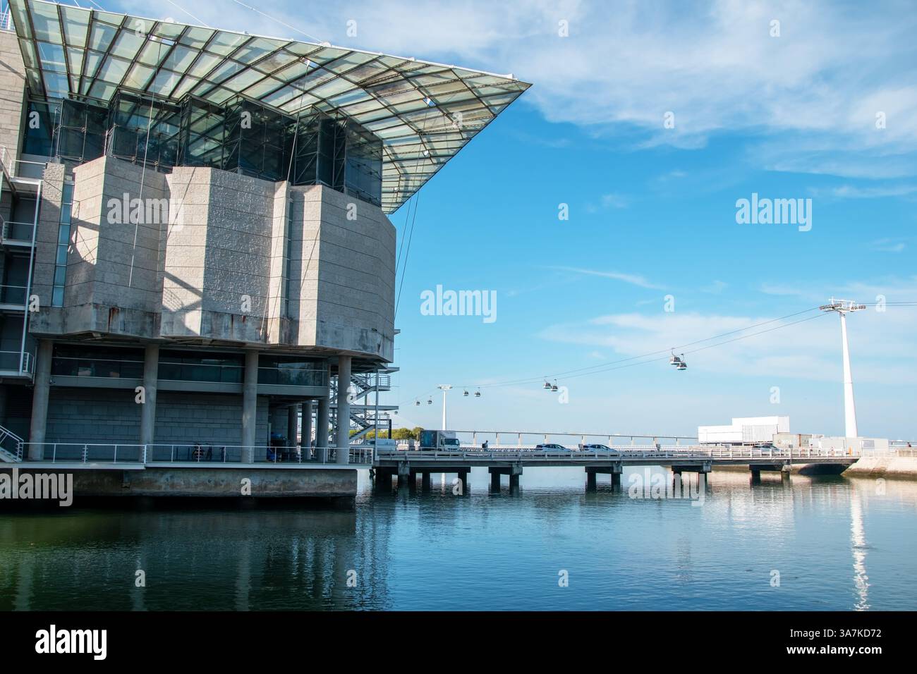 Moderne Architektur des Nationalparks, modernes Lissabon, Portugal Stockfoto Moderne Architektur des Nationalparks, modernes Lissabon, Portugal Stockfoto