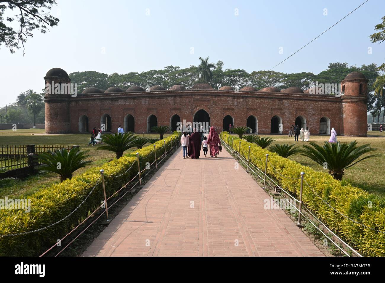 60 Kuppelmoschee in Bagerhat, Bangladesch Stockfoto