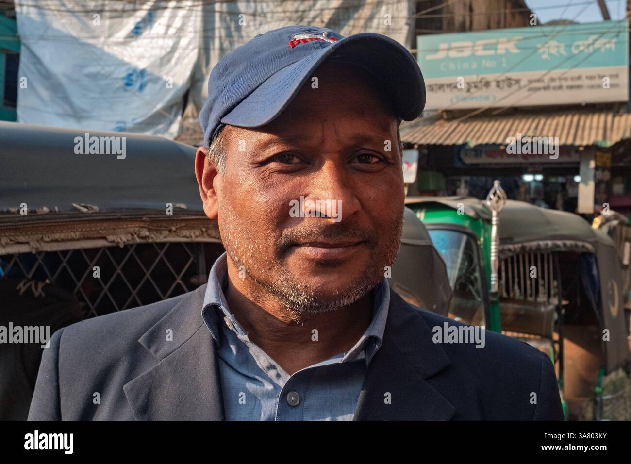 Bangladeshi Mann Porträt, Cox's Bazar, Bangladesch Stockfoto
