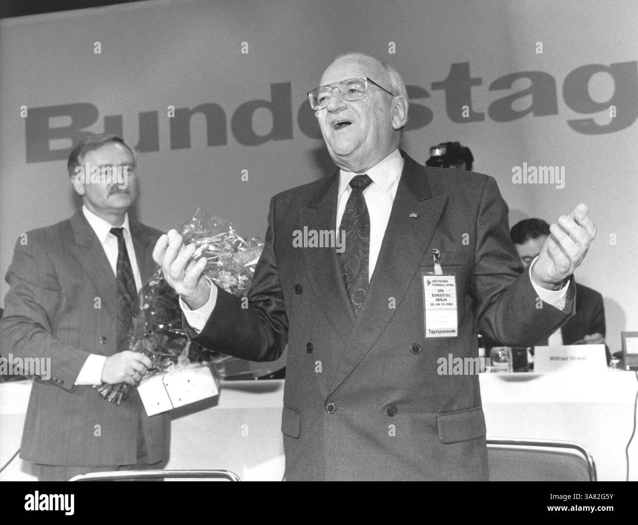 Egidius Braun, Sportfunktionär, Deutschland, Präsident des Deutschen Fußballverbandes [automatisierte Übersetzung] Stockfoto