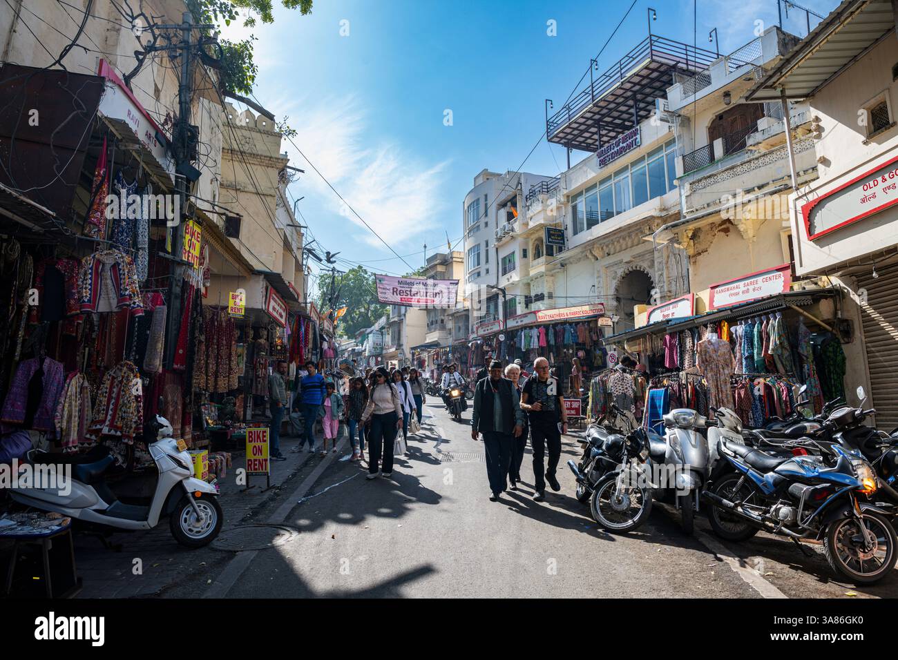 Altstadt, Udaipur, Rajasthan, Indien Stockfoto