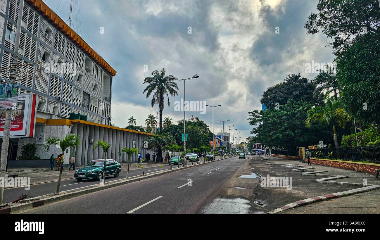 Downtown Brazzaville, Republik Kongo Stockfoto