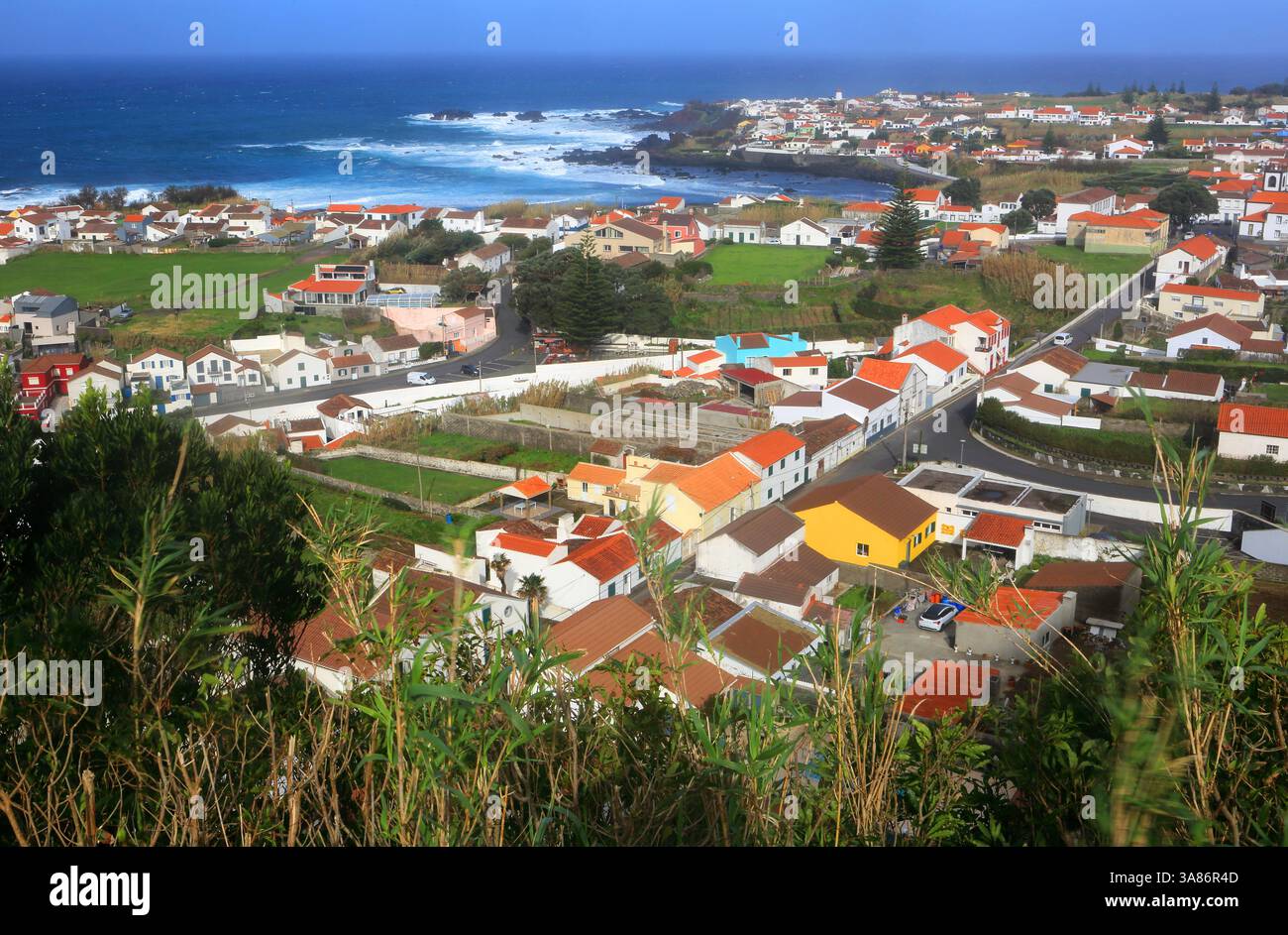 Mosteiros und Küste, Sao Miguel, Azoren, Atlantik, Portugal Stockfoto