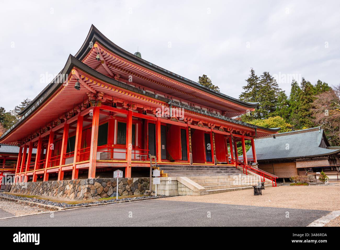 Enryakuji-Tempel des Mount Hiei, heiliger Berg, in der Nähe von Kyoto, Honshu, Japan Stockfoto