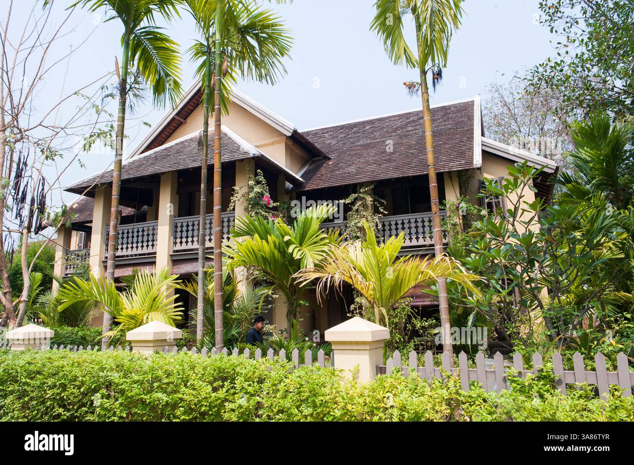 Wohnhaus in diesem Luang Bezirk, Luang Prabang, Laos Stockfoto