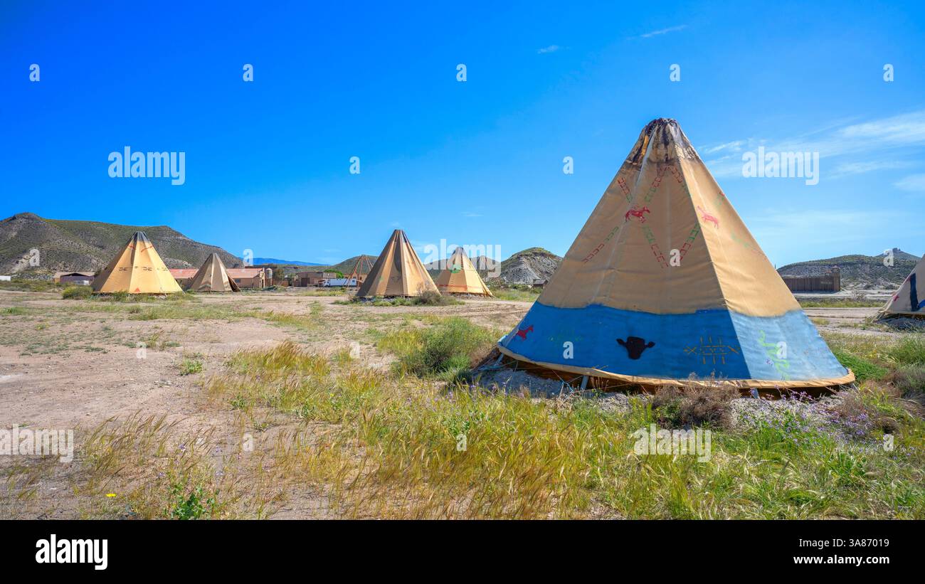 Fort Bravo (Texas Hollywood), Tabernas, Almeria, Andalusien, Spanien Stockfoto