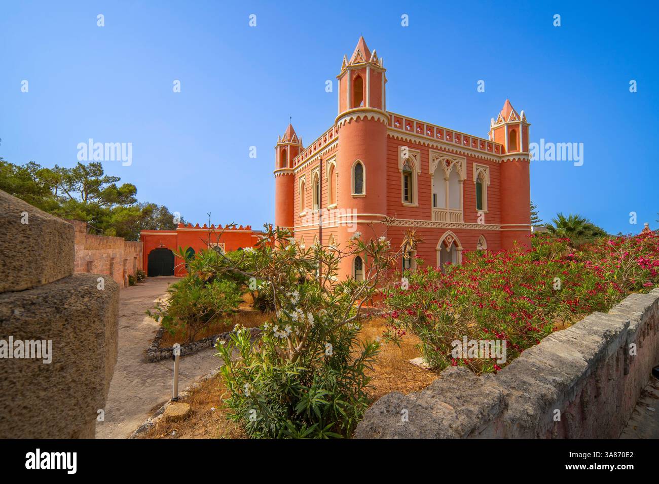 Villa Mellacqua, Santa Maria di Leuca, Castrignano del Capo, Lecce, Salento, Apulien, Italien Stockfoto