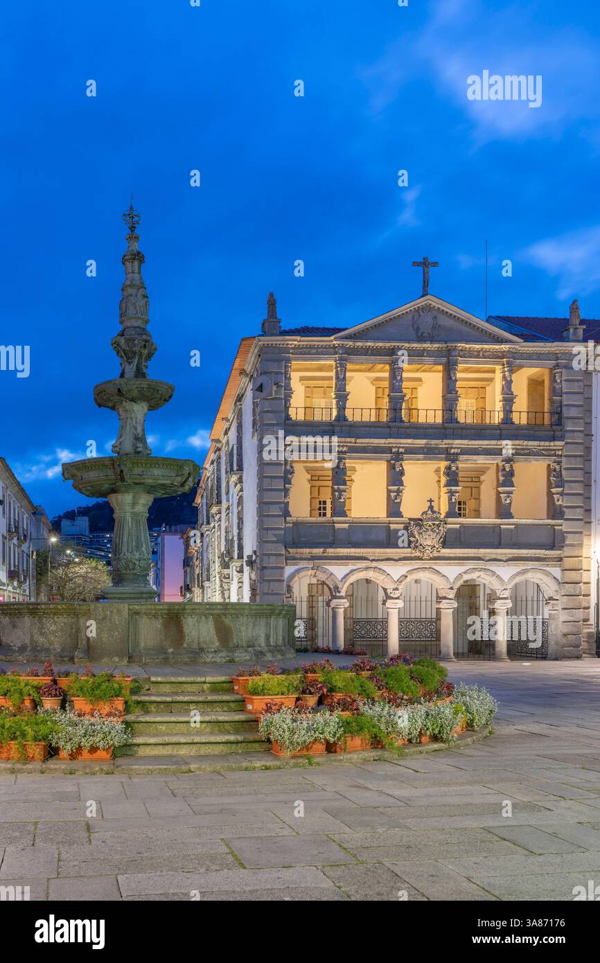 Santa Casa da Misericordia, Praca da Republica (Platz der Republik), Viana do Castelo, Minho-Lima, Portugal Stockfoto
