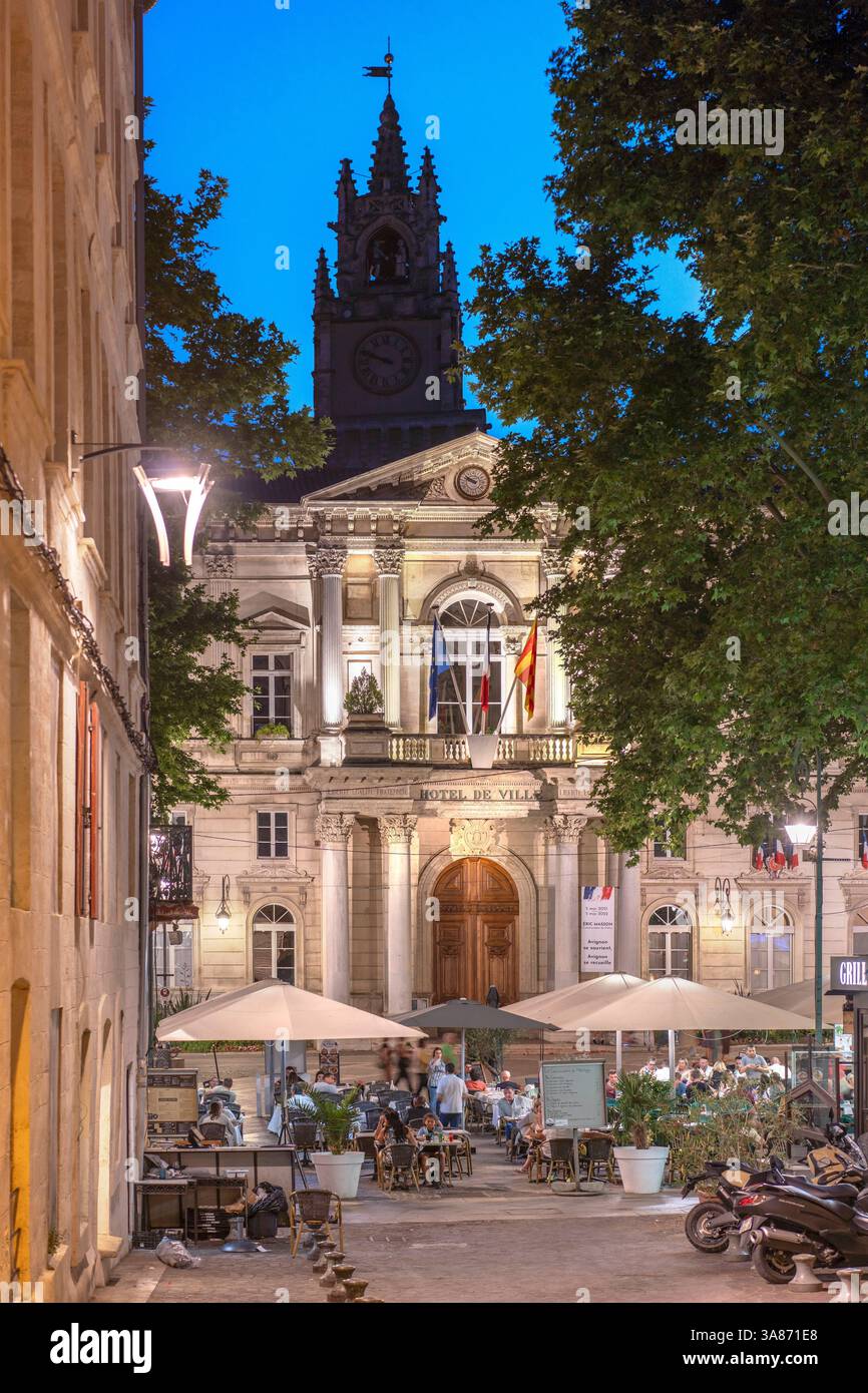 Place de L'Horloge, Avignon, Grand Avignon, Rhonetal, Vaucluse, Provence-Alpes-Cote d'Azur, Frankreich Stockfoto