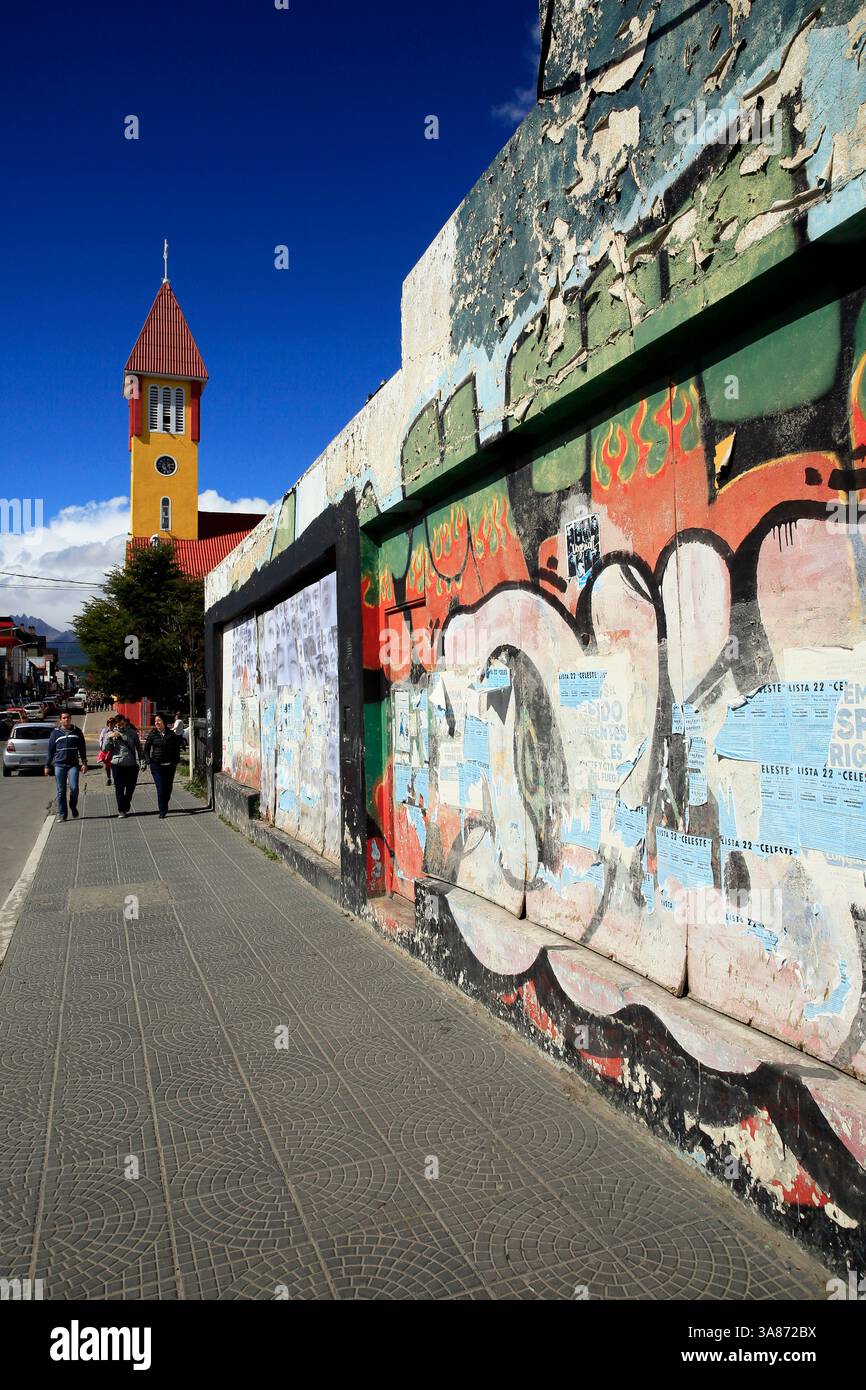 Straßenszene, Ushuaia, Feuerland, Argentinien Stockfoto