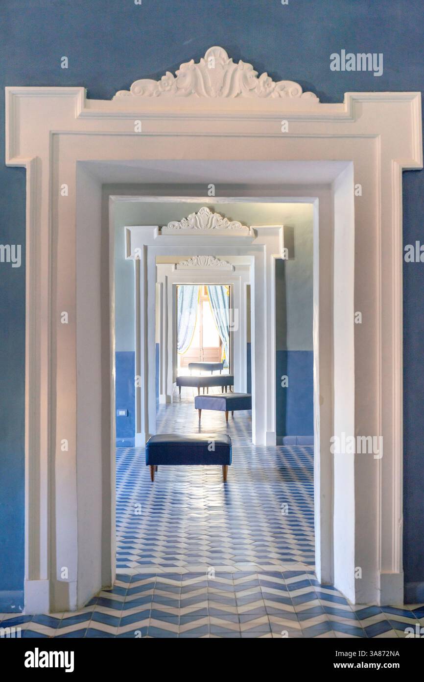 Haus des Gattopardo (Casa del Gattopardo), Palma di Montechiaro, Agrigento, Sizilien, Italien, Mittelmeerraum, Europa Stockfoto