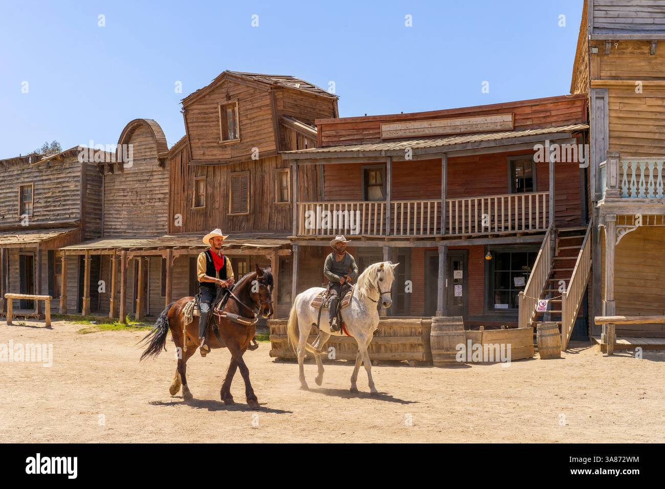 Fort Bravo (Texas Hollywood), Tabernas, Almeria, Andalusien, Spanien Stockfoto