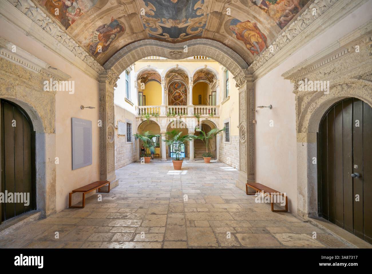 Giuseppe De Nittis Kunstgalerie, Palazzo Della Marra, Barletta, Barletta-Andria-Trani, Apulien, Italien Stockfoto
