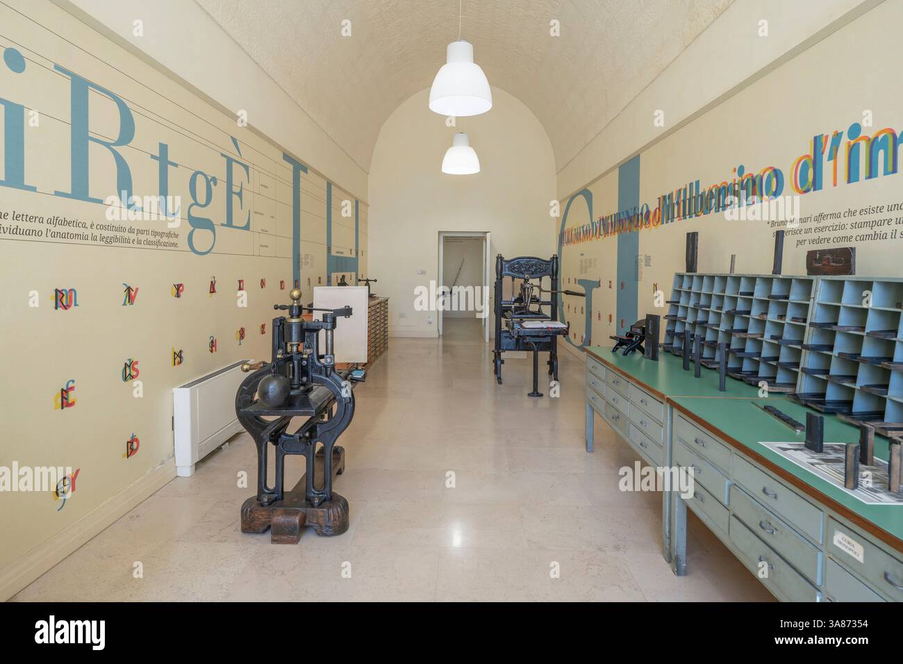 Druckmuseum, Lecce, Salento, Apulien, Italien Stockfoto