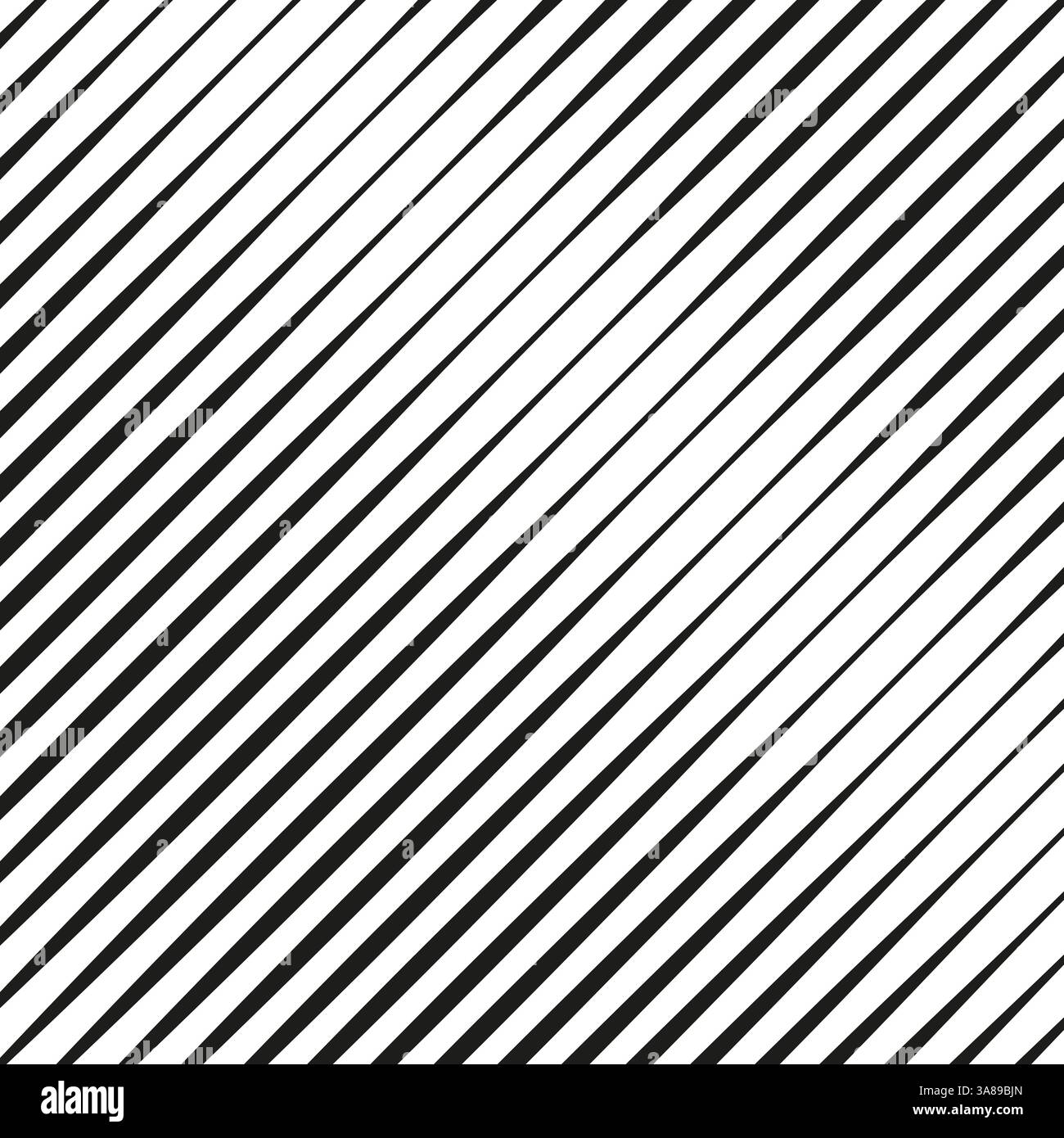 Hintergrund diagonale Linien. Schwarz-weiß-Muster. Abstrakte gestreifte Textur. Minimale Vektorzusammensetzung. Stock Vektor