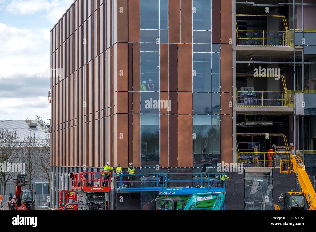 Bau des Health Innovation Hub in der Govan Gegend von Glasgow Stockfoto