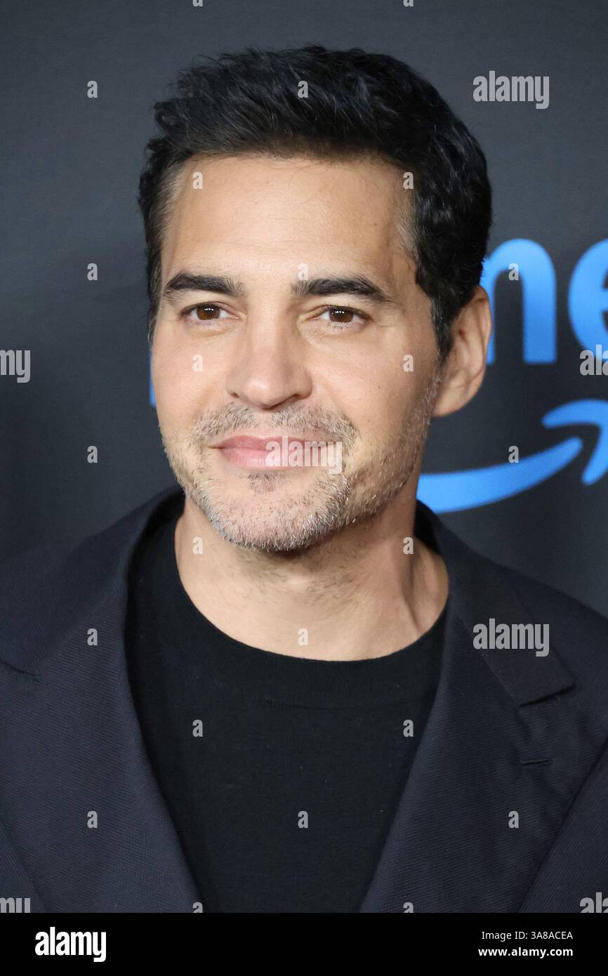 März 2025, Los Angeles, Kalifornien, USA: Ramon Rodriguez bei der Weltpremiere von G20 im TCL Chinese Theatre IMAX (Credit Image: © Nina Prommer/ZUMA Press Wire) NUR REDAKTIONELLE VERWENDUNG! Nicht für kommerzielle ZWECKE! Stockfoto