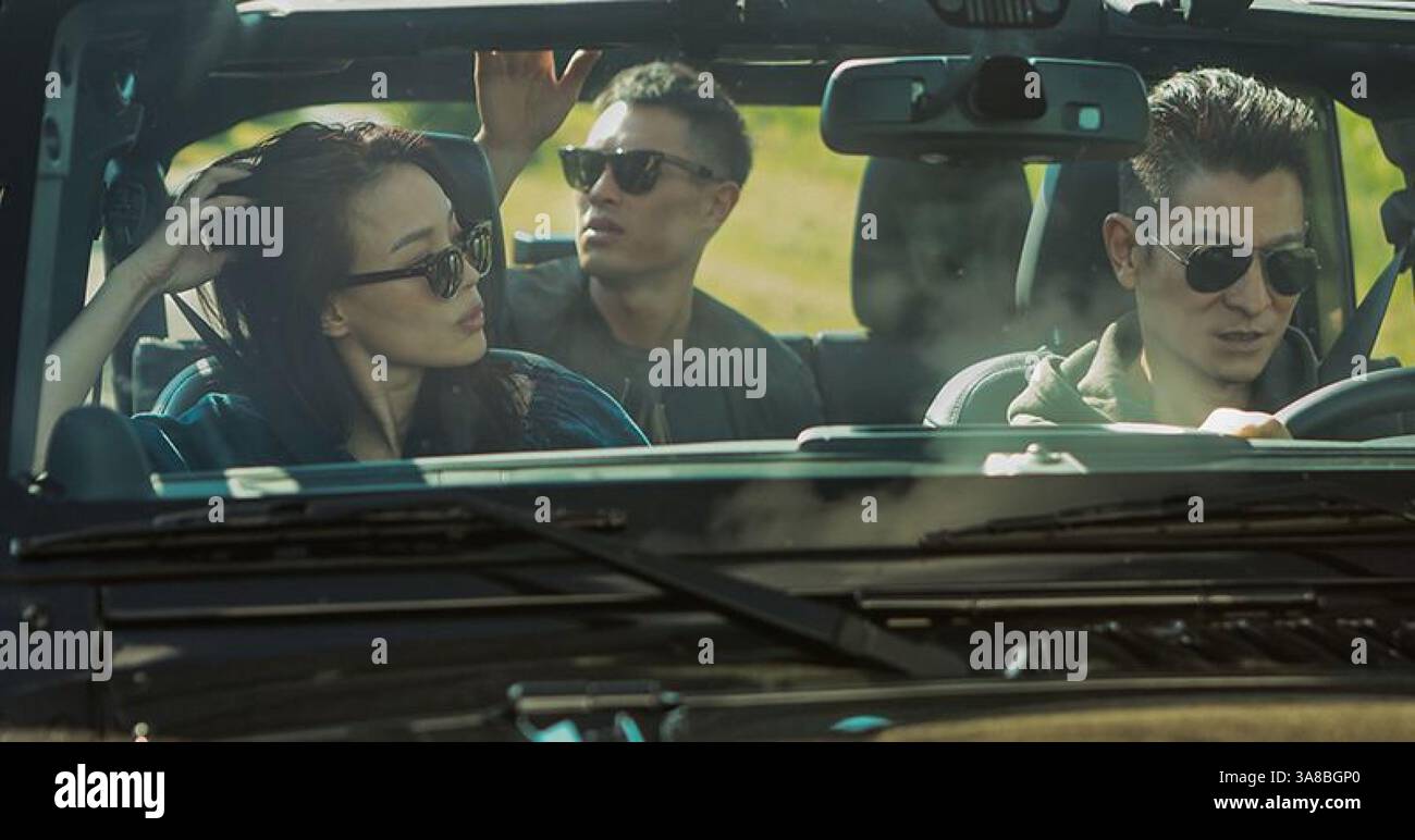 24. April 2017: Qi Shu, Tony Yo-ning Yang, Andy Lau, Film der Abenteurer 2017. (Credit Image: © Pictures/Entertainment Pictures via ZUMA Press) Stockfoto