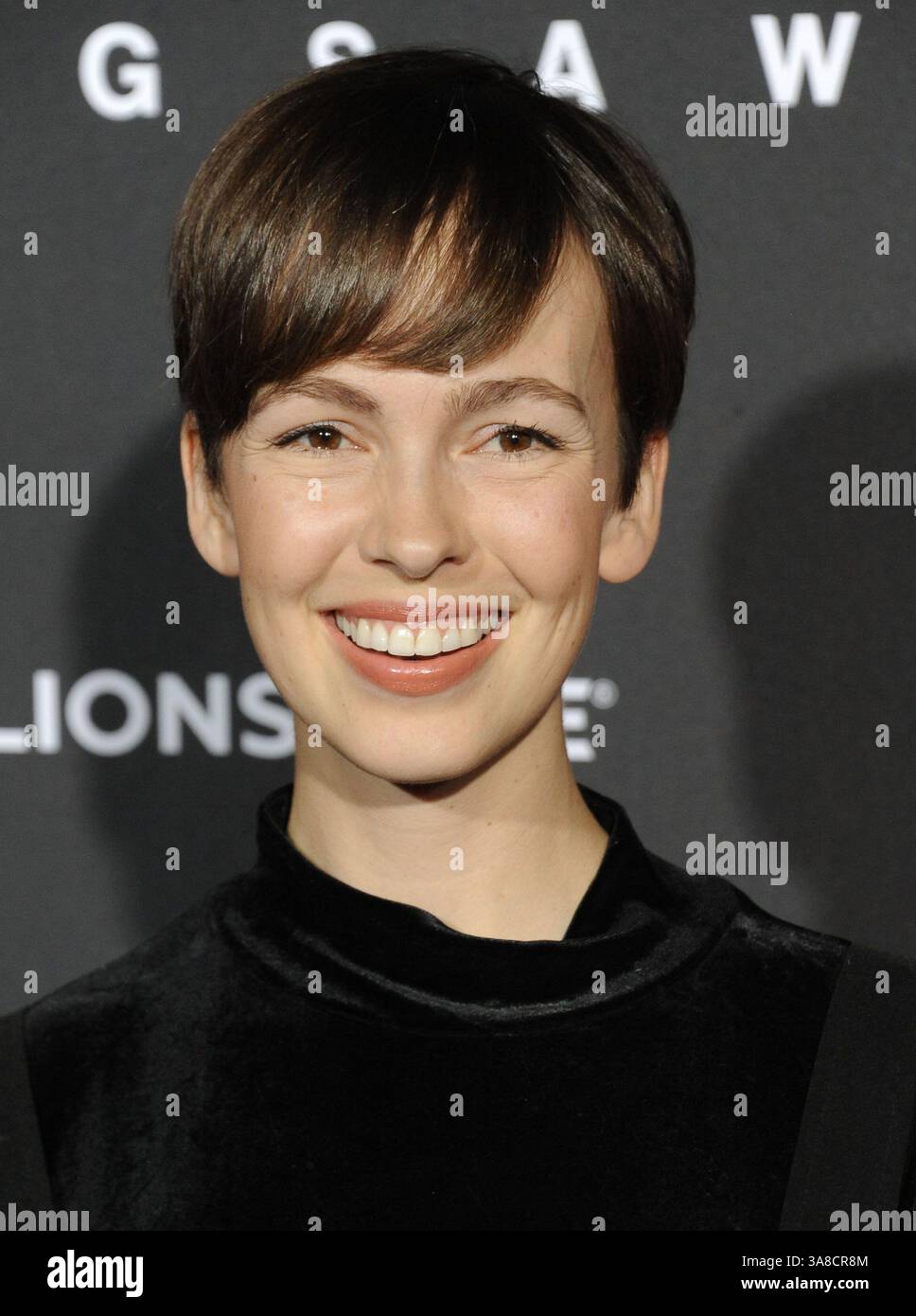 25. Oktober 2017 – Los Angeles, CA, USA – Brittany Allen kommt am 25. Oktober 2017 zur Premiere von Lionsgates „Jigsaw“ in Los Angeles, Kalifornien (Credit Image: © Peter West/Ace Pictures via ZUMA Press) Stockfoto