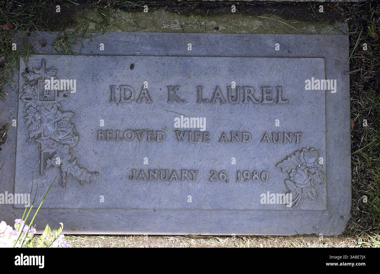 30. September 2005 – Los Angeles, USA – Ida Kitaeva Laurel starb am 26.01.1980. Die Ehefrau des weltbekannten Komikers StanLaurel liegt auf dem „Forest Lawn - Hollywood Hills“ Cemetery in Los Angeles. Foto von Martens/Face-to-Face/AdMedia (Foto: © Martens/AdMedia via ZUMA Wire) Stockfoto
