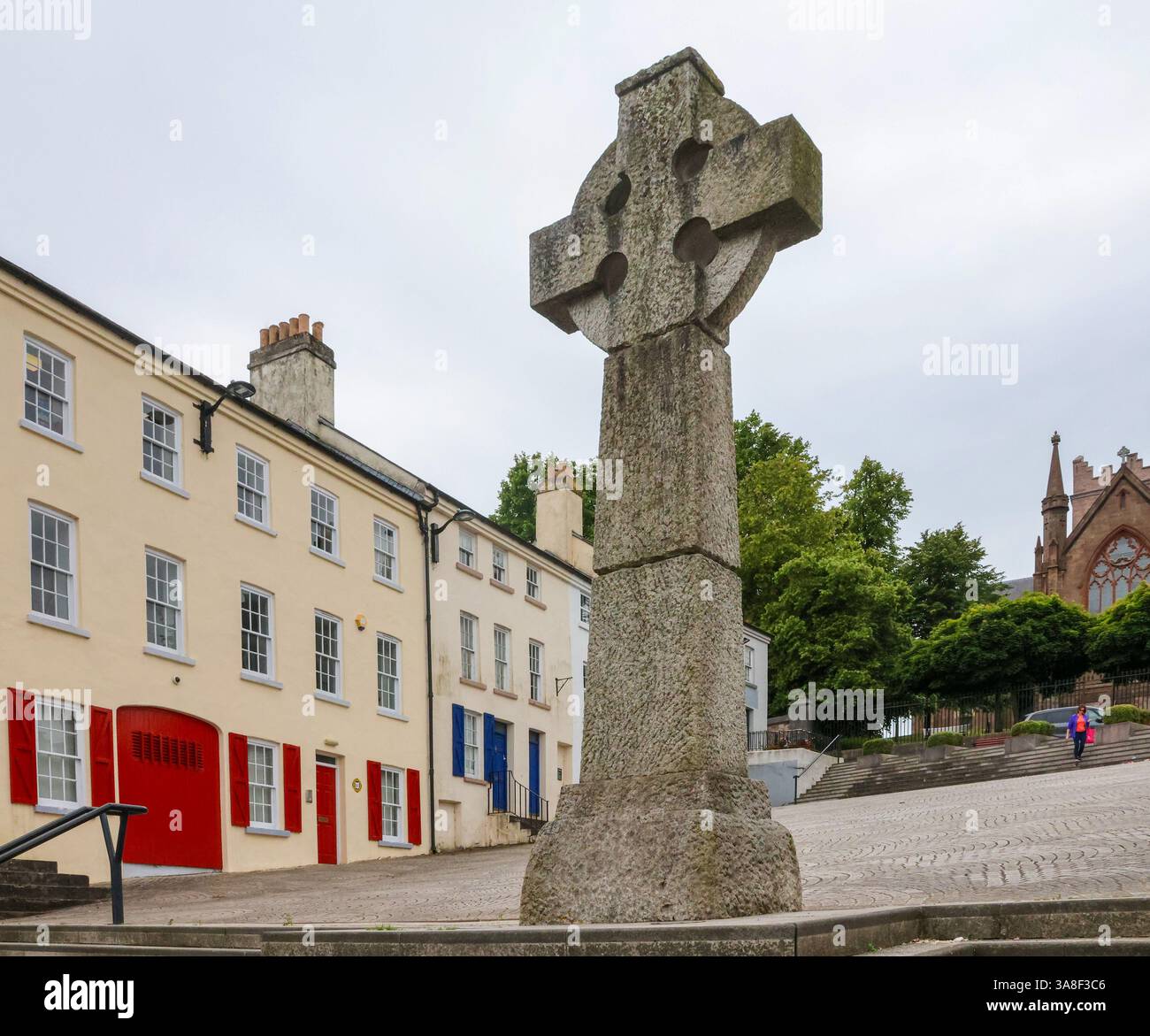 High Cross Ireland Market Squure in Armagh, Nordirland. Stockfoto