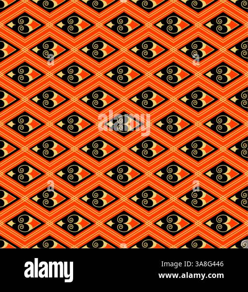 Nahtloses Muster im alten chinesischen Stil. Traditionelle Chinesische Vektorkunst Stock Vektor