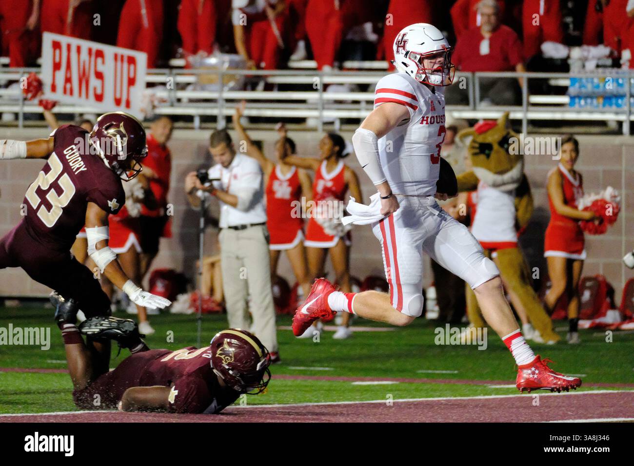 September 2016 .. Kyle Postma #3 der Houston Cougars in Aktion gegen die Texas State Bobcats in San Marcus Texas im Bobcat Stadium. Houston besiegt die Bobcats 64-3.(Credit Image: &Copy; Robert Backman/CSM/Cal Sport Media via ZUMA Wire) Stockfoto