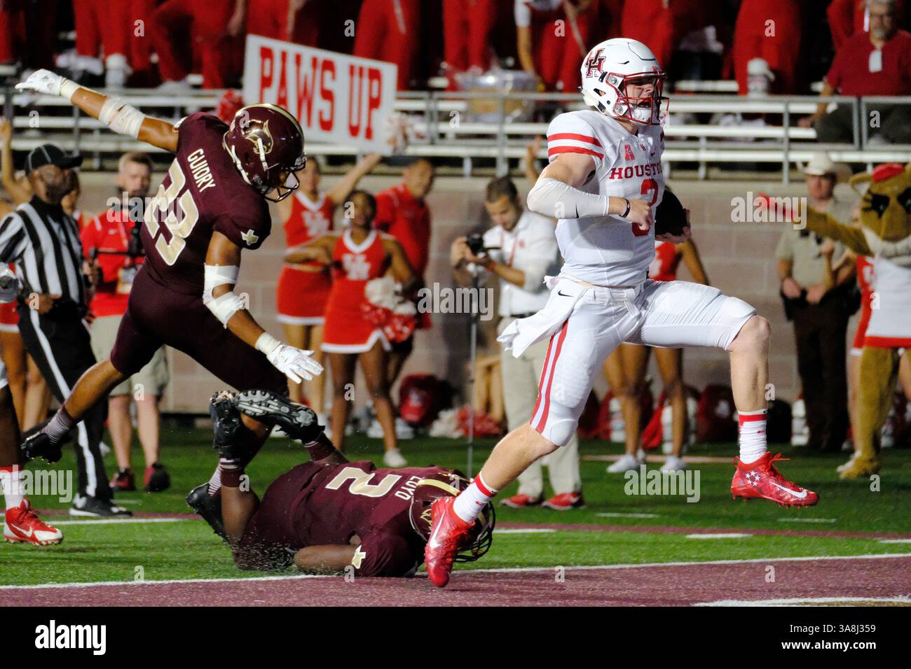 September 2016 .. Kyle Postma #3 der Houston Cougars in Aktion gegen die Texas State Bobcats in San Marcus Texas im Bobcat Stadium. Houston besiegt die Bobcats 64-3.(Credit Image: &Copy; Robert Backman/CSM/Cal Sport Media via ZUMA Wire) Stockfoto