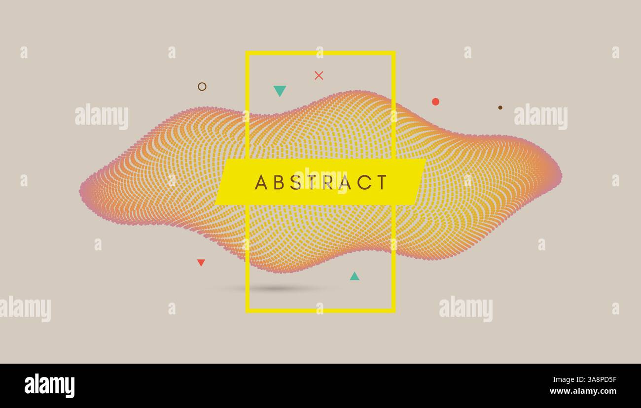 Abstrakte digitale Welle mit dynamischen Partikeln. Schallwelle. Big-Data-Visualisierung. 3d-Vektorgrafik für Wirtschaft, Wissenschaft oder Technologie. Stock Vektor