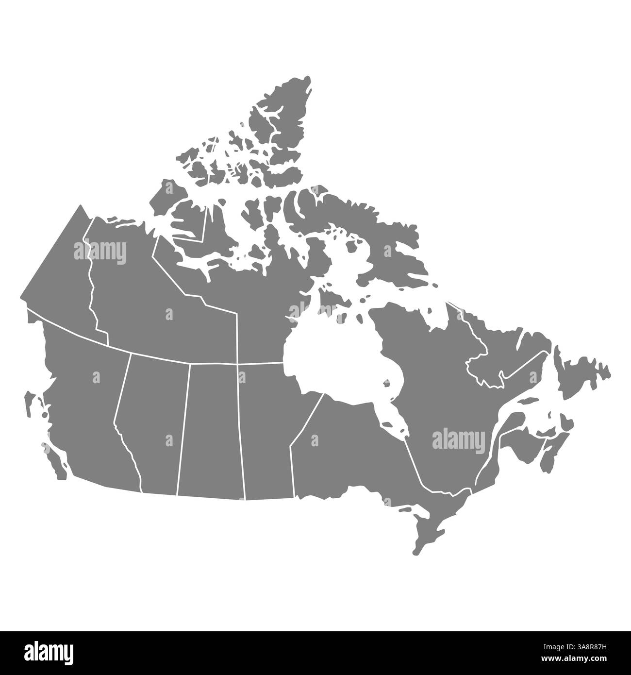 Kanada Karte Symbol Form, Reise Web flach Konzept Symbol Vektor Illustration . Stock Vektor