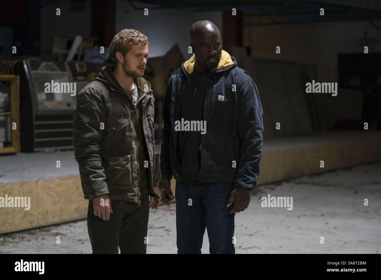 24. April 2017: Finn Jones, Mike Colter. Marvel's The Defenders' (Season1) TV Series 2017. (Kreditbild: © Netflix/Entertainment Pictures/ZUMAPRESS.com) Stockfoto