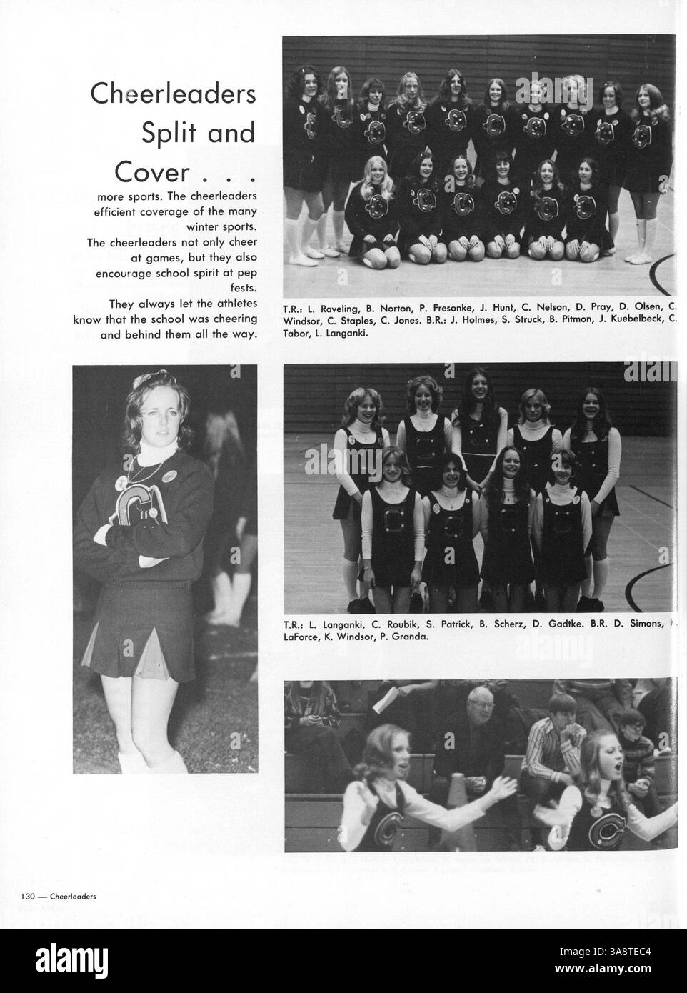 Die 1973 erschienene Ausgabe der Talons von der Cooper High School dokumentiert die Leistungen, Sportveranstaltungen und Aktivitäten der Schüler im Schuljahr 1972-1973 und bietet einen umfassenden Überblick über das Leben der Schüler. Stockfoto