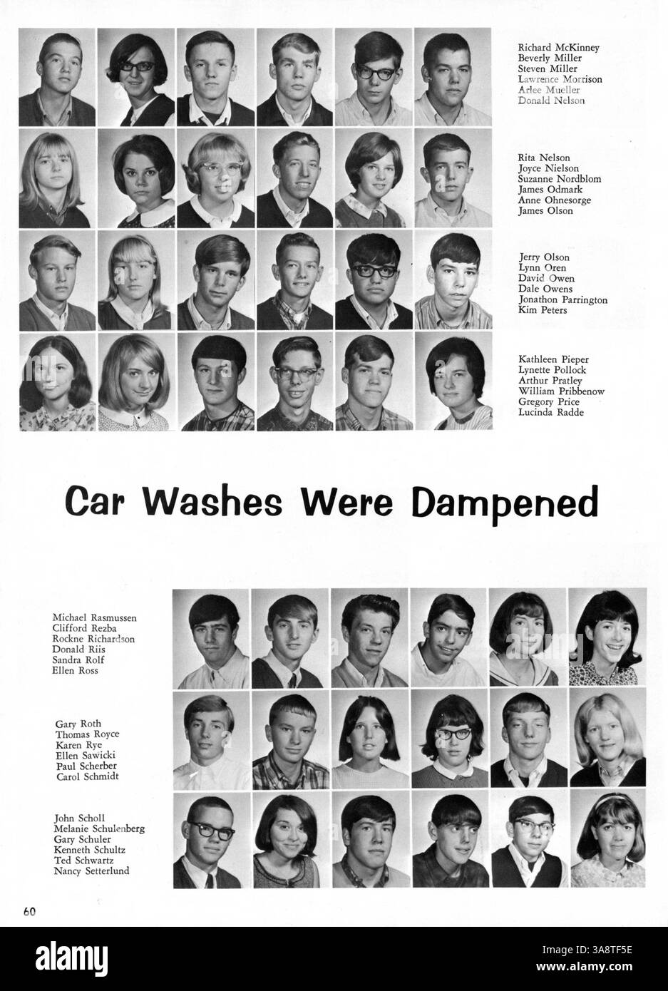 Diese Ausgabe 1966 des Mohian Jahrbuchs zeigt die akademischen, athletischen und außerschulischen Höhepunkte der Mound High School während des Schuljahres 1965-1966. Stockfoto