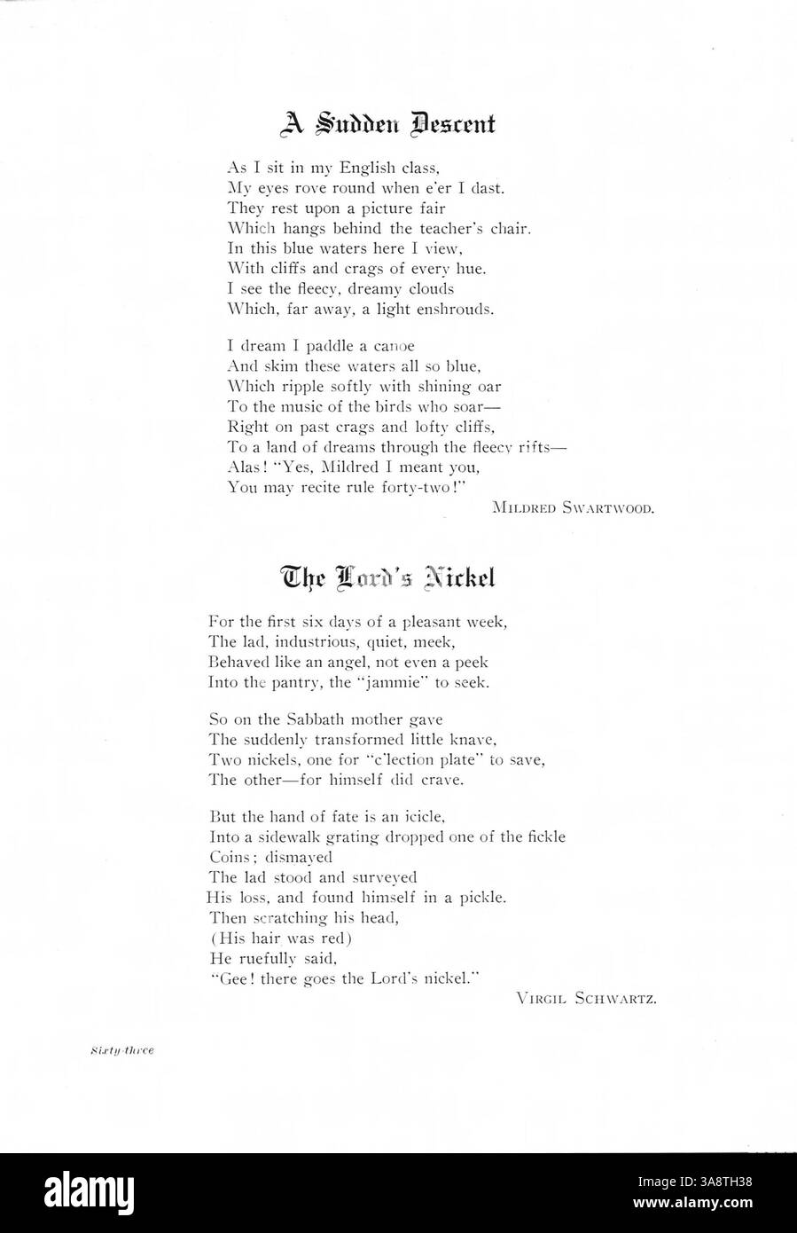 Das Polaris Jahrbuch von 1912 dokumentiert die Geschichte der Schüler, Lehrer, Vereine, Leichtathletik und Afroamerikaner während des Schuljahres 1911-1912 an der North High School. Stockfoto