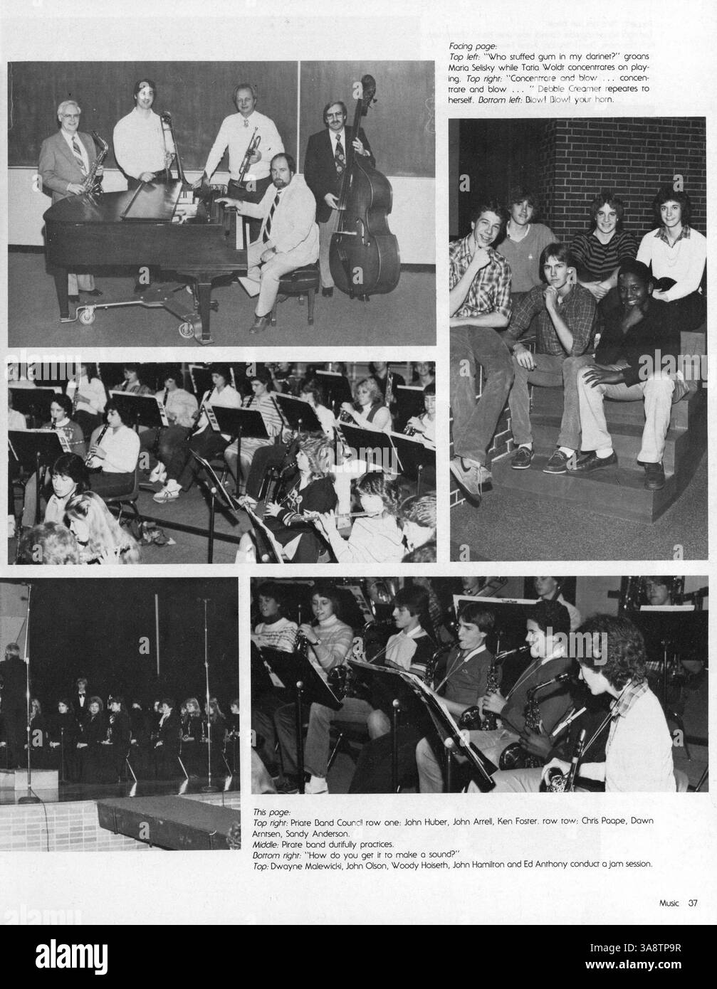 Das Jahrbuch 1983 Park Center High School bietet einen umfassenden Überblick über die Schüler, Lehrer, Schulvereine, Sportmannschaften und Veranstaltungen des akademischen Jahres 1982-1983. Stockfoto