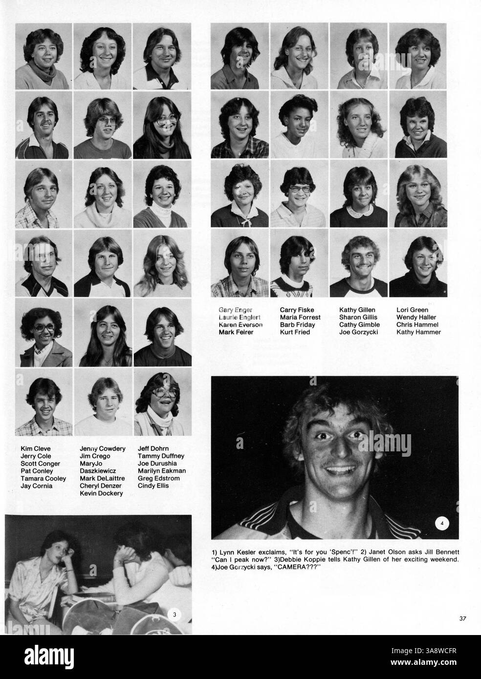 Das Jahrbuch „Redner 81“ von der Patrick Henry High School 1981 beleuchtet die Ereignisse, akademischen Leistungen, Schüleraktivitäten und sportlichen Leistungen des Schuljahres 1980-1981. Stockfoto