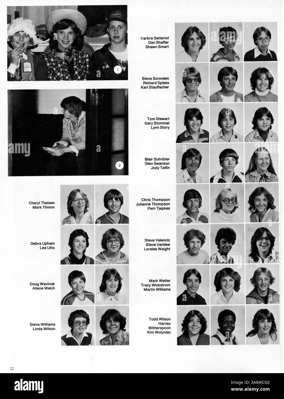 Das Jahrbuch „Orator 81“ von der Patrick Henry High School 1981 dokumentiert die akademischen, athletischen und außerschulischen Erfahrungen von Schülern und Lehrkräften während des Schuljahres 1980-1981. Stockfoto