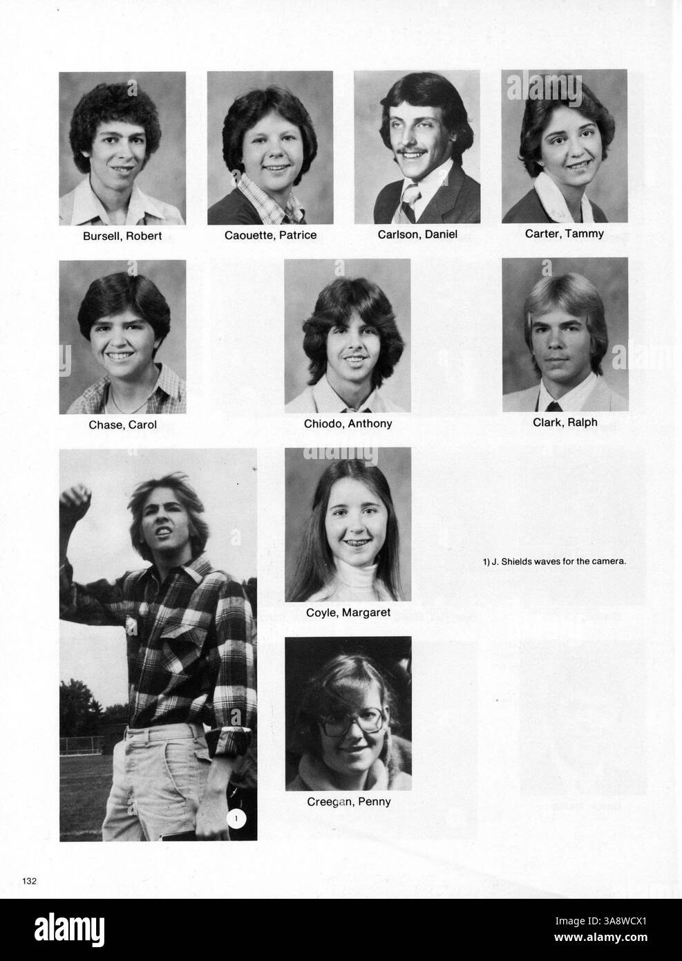 Das Jahrbuch 1981 an der Patrick Henry High School spiegelt die Schülerschaft, die Lehrkräfte, die sportlichen Leistungen, die Vereine und die bedeutenden Ereignisse des Schuljahres 1980-1981 wider. Stockfoto