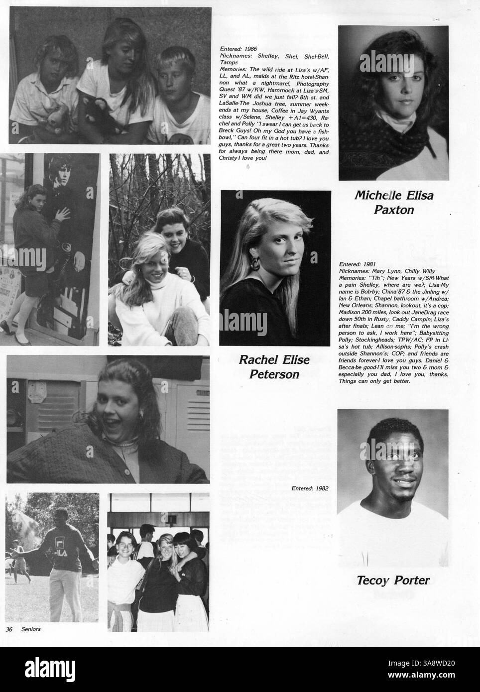 Dieses Breck Mustang Jahrbuch 1988 zeigt die Leistungen der Studenten, die Höhepunkte der Lehrkräfte, Sportveranstaltungen, Vereine und wichtige Aktivitäten aus dem akademischen Jahr 1987-1988. Stockfoto