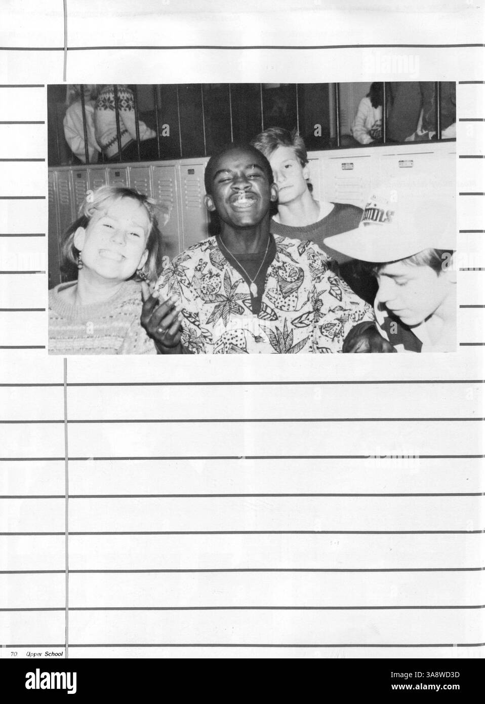 Das Breck Mustang Jahrbuch von 1988 dokumentiert Erfolge, Sport, Vereine, Studentenporträts, Lehrkörper, und Großveranstaltungen des Schuljahres 1987-1988. Stockfoto