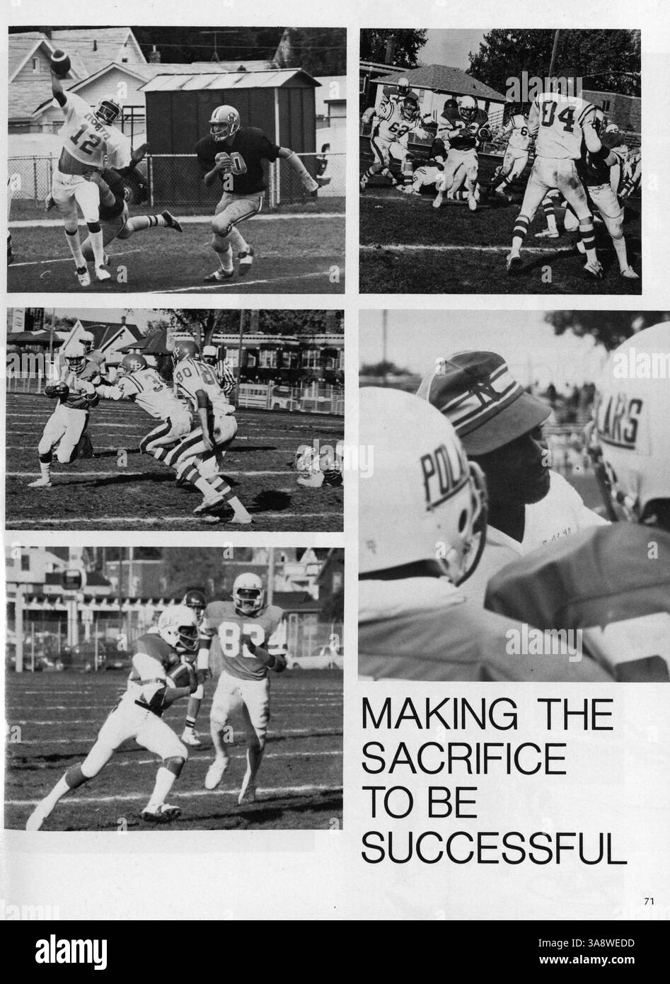 Polaris 1983, das Jahrbuch der North High School, beleuchtet das Leben der Schüler, die Vereine, den Sport und die Beiträge der Lehrkräfte während des Schuljahres 1982-1983. Stockfoto