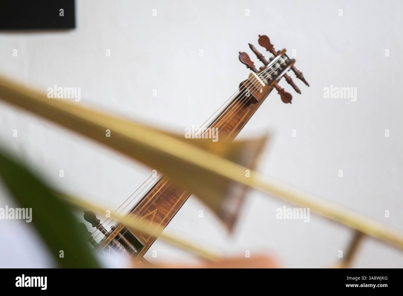 Die Ministriles of New Granada sind ein musikalisches Ensemble, das sich auf die Aufführung alter Musik spezialisiert hat, insbesondere aus der Renaissance und dem Barock Stockfoto