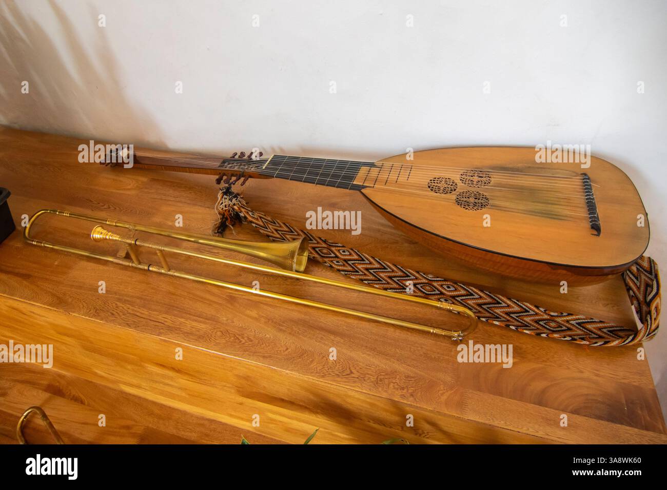 Die Ministriles of New Granada sind ein musikalisches Ensemble, das sich auf die Aufführung alter Musik spezialisiert hat, insbesondere aus der Renaissance und dem Barock Stockfoto