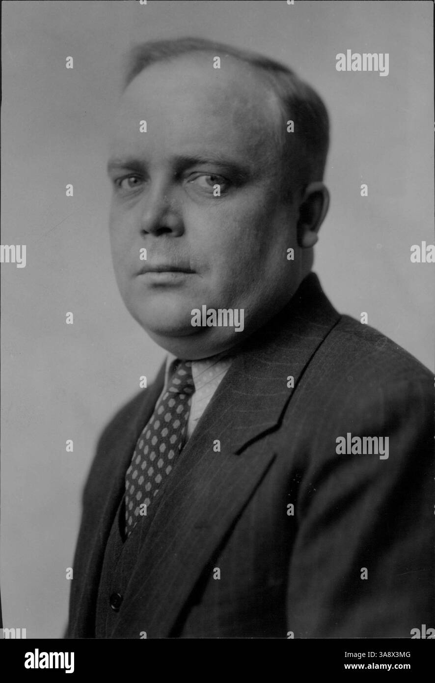 John W. Johnson war ein Kandidat für den Stadtschatzmeister in Minneapolis, der zur lokalen politischen Führung und Stadtverwaltung beitrug. Stockfoto