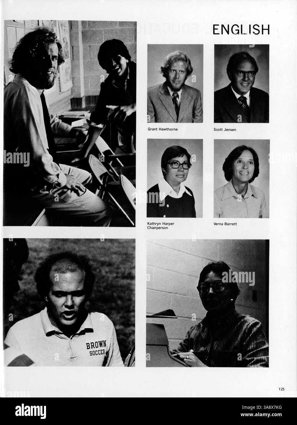 Das Breck Mustang Jahrbuch 1977 dokumentiert die Höhepunkte des akademischen Jahres 1976-1977 und erfasst die Leistungen der Studenten, Beiträge der Lehrkräfte und sportliche Veranstaltungen. Stockfoto