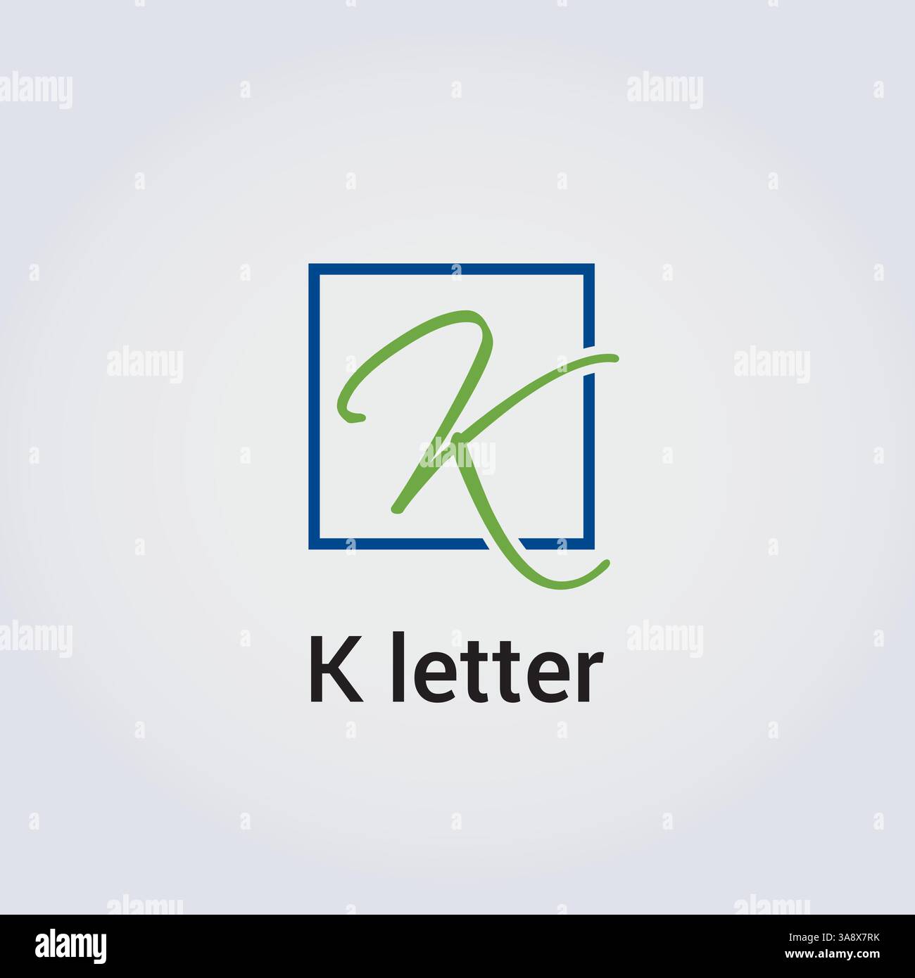 Letter K Icon Monogramm, Logo für Unternehmen, Modellfarben Stock Vektor