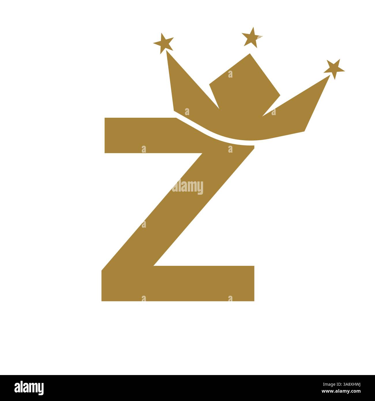 Kronenlogo des Buchstaben Z für das Queen-Zeichen, Schönheit, Mode, elegant, Luxus-Symbol. King-Logo-Schild Stock Vektor