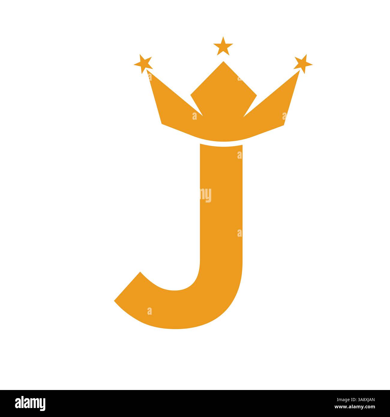 Buchstabe J Krone Logo für Königin Zeichen, Schönheit, Mode, elegant, Luxus Symbol. King-Logo-Schild Stock Vektor